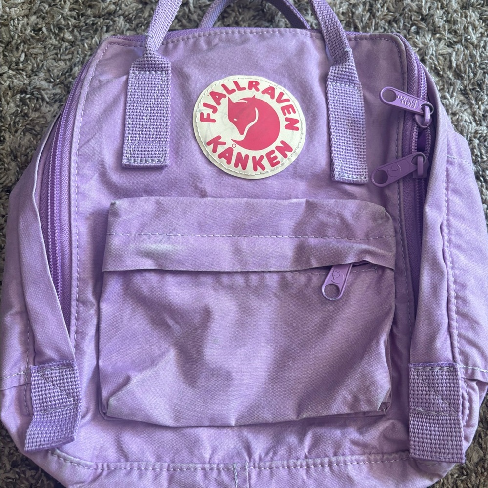 Fjallraven mini kids backpack lavender